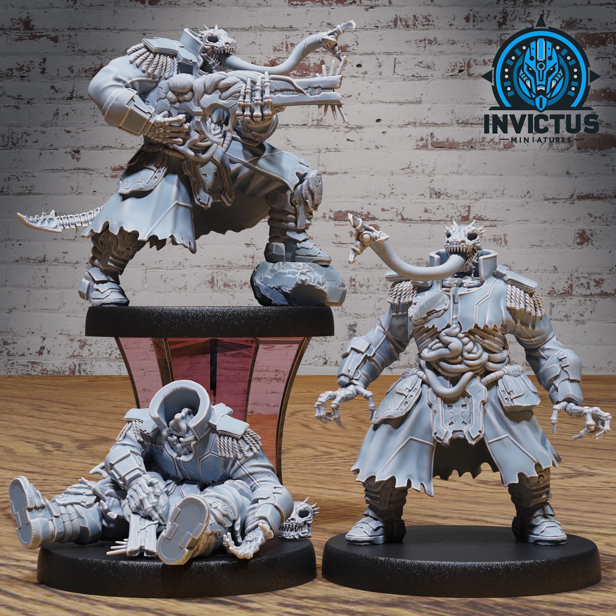Necro Parasite Captain Set / Alien Race Warrior / Infested Mind Master / Space Monster / Cosmic Beast / Cyberpunk Creature/ Astral Overlord / Space Dream Weaver / Sci-Fi Encounter